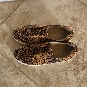 J slides platform sneakers